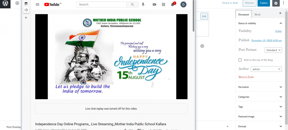 Online Celebration of Independence day 2020